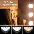 thumbnail image 3 of Luces LED para espejo de tocador Pretmess, 14 bombillas regulables, USB, 3 of 7