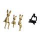 thumbnail image 5 of Figura decorativa de conejo sentado, miniatura abstracta, pensador, de cerámica. Ideal para oficinas, salas de estar, dormitorios y bodas., 5 of 8