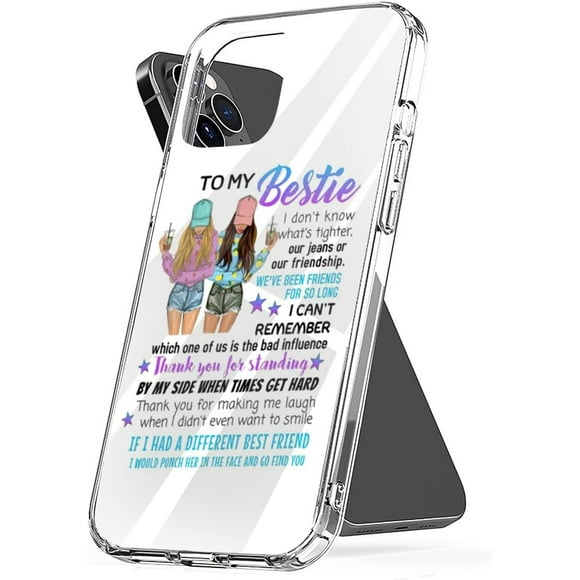 Phone Case Best Cover Friends TPU Accessories Protect Shockproof Compatible with iPhone 15 6.1 Inch