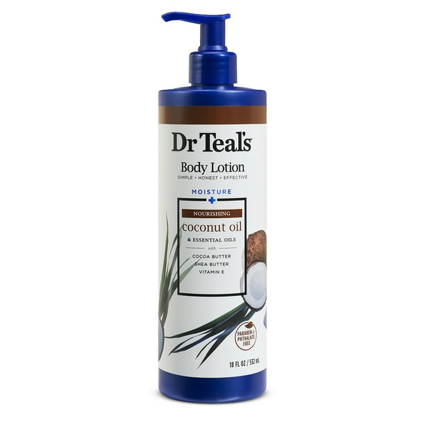 Dr Teal's Body Lotion, Moisture + Nourishing with Coconut Oil