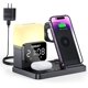 thumbnail image 3 of C3 Pro Estación de Carga Plegable 6 en 1 para Múltiples Dispositivos con Luz Despertador Cargador de 18W para iPhone 15/14/13/12/11 para Apple Watch Cargador para AirPods 3/2/Pro Regalo para Mujer Hom, 3 of 4