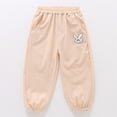 thumbnail image 6 of JCCXIN Toddler Kids Girls School Pants Casual Baggy Cartoon Rabbit Appliques Ankle-Tied Pants With Pockets Lightweight Outdoor Summer Daily Wear Sweet Party Bottoms,Beige,2-3 Years, 6 of 9