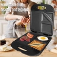 thumbnail image 3 of Riwcyla 1400W Grill Machine Waffle Maker with Iron Non,Stick Coating and 3in1 Shaped Electric Griddle Sandwich Eggs Multifunctional Heating Panini Bread Portable for Indoor Use, 3 of 6