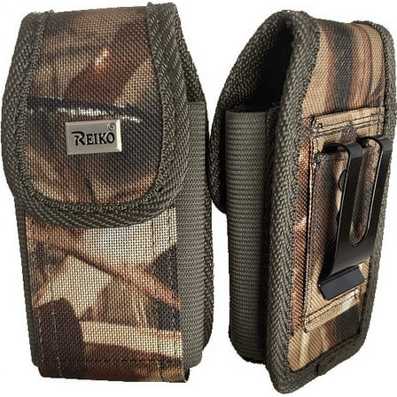 Camo rugged metal clip case camouflage fits Kyocera Dura XA Flip Phone