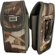 Camo Rugged Metal clip Camouflage Case fits Greatcall Lively Flip Phone