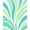 Teal, Pattern 1, variant on ODIKA 8'x10' Machine Washable Non-Slip Area Rug, Stylized Feather with Interlocking Abstract Shapes High Traffic Rug, Green, 463240