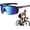 Ice Blue, variant on Photochromic Polarized Sports Sunglasses, UV400 Protection Cycling Glasses, Windproof Safety Eyewear for Men Women, Ideal for Biking, Running, Driving & Outdoor Activities (Black Grey)