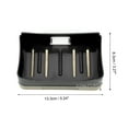 thumbnail image 4 of Unique Bargains 1 Pc Soap Dish Removable Double Layer Soap Holder for Bathroom Black, 4 of 6
