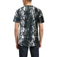 thumbnail image 2 of Hat and Beyond Men's Casual Hipster Urban Curved Hemline Snake Skin Pattern Tee Shirt, 2 of 6
