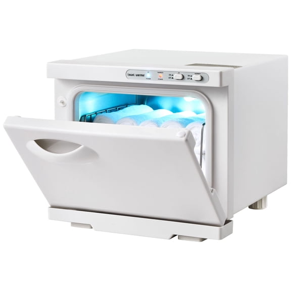 8L Hot Towel Warmer Cabinet, 2-in-1 w/ Stainless Steel Rack, Holds 16 Towels, All-Round Heating for Spa/Massage/Salon/Bathroom