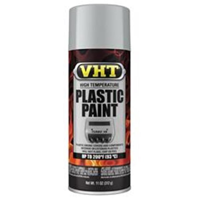 VHT SP824 11 oz High Temperature Plastic Paint, Silver & Gray