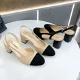 thumbnail image 3 of Zapatos de vestir de tacón medio con cabeza cuadrada para mujer, sandalias de fiesta de boda, zapatos casuales, moda, 3 of 5