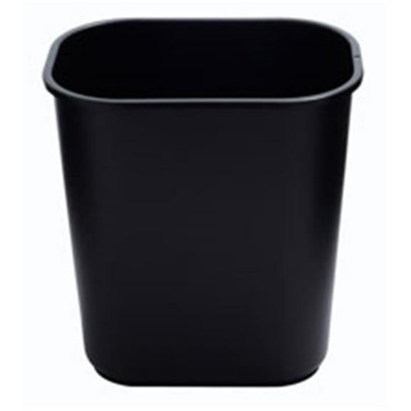 14 qt. Fire Resistant Wastebasket, Black
