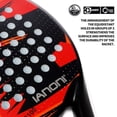thumbnail image 2 of Paddle Tennis Racket Carbon Fiber Surface with EVA Memory Flex Foam Core POP Paddle Rackets with 3 balls, 2 of 5