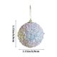 thumbnail image 3 of Bolas de adornos navideños indestructibles - Pack de 4 decoraciones colgantes de plástico para el árbol, blanco, rosa, rojo, verde azul, 3 of 6