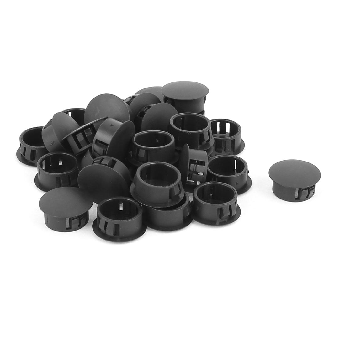 Furniture Table Plastic Pipe End Hole Drilling Cover Plugs Insert Gray 5mm 30pcs 