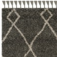thumbnail image 6 of SAFAVIEH Moroccan Fringe Lavern Geometric Shag Area Rug, Grey/Cream, 8' x 10', 6 of 6