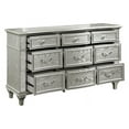 thumbnail image 2 of Paris Contemporary Style 9-Drawer Dresser Made with Wood in Silver Color, 2 of 6