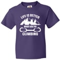 thumbnail image 3 of Inktastic Rock Climbing Mountains Youth T-Shirt, 3 of 5