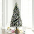 thumbnail image 6 of Vickerman 7.5' x 46" Flocked Jackson Pine Artificial Pre-Lit Christmas Tree, Multi-Colored Lights., 6 of 6