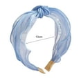 thumbnail image 5 of Women Hair Head Band, Fashion Net Knotted Wide Band Turban for Sport Party Daily Life 7 Colors, 5 of 8