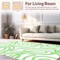 thumbnail image 2 of ODIKA 2'x3' Machine Washable Non-Slip Area Rug, Verdant Aura Swirl Abstract High Traffic Rug, Green, 393653, 2 of 7