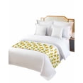 thumbnail image 2 of Xipuska Sunflower Bed Runners for Cal King Size Bed, Decorative Bed Throws for Foot of Bed, Yellow Summer Floral Watercolor Bed Runner Sofa Throw Bedding Scarf Protector Slipcover for Bedroom/Hotel, 2 of 6