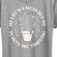 thumbnail image 3 of Instant Message - Lifes A Mess - Women's Short Sleeve Graphic T-Shirt, 3 of 6