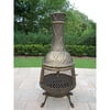 Oakland Living Corporation Bronze Finish Wrought Iron Diamond Chimenea