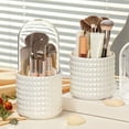 thumbnail image 5 of Hovmgk 360° Rotating Makeup Brush Storage Cartridge, Transparent Dustproof Cosmetic Bin, Lipstick Eyebrow Pencil Organizer, 5-Compartment 11x11x23cm, Beauty Storage Supplies, Makeup Enthusiasts, 5 of 9