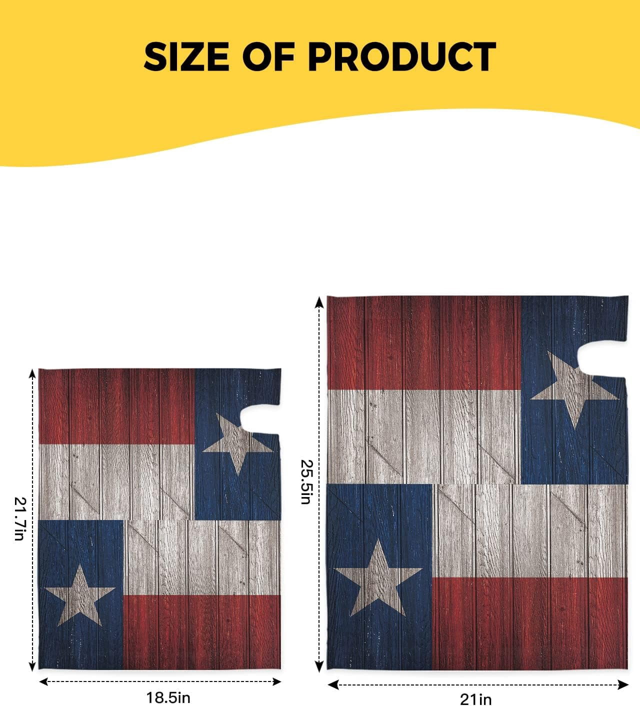 Mailbox Cover Magnetic Mailbox Wraps, Vintage Wood Texas Flag Mailbox Covers Standard Size 18x21 Inch Mail Wrap Post Letter Box Decoration for Outdoor Gardern Yard