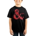thumbnail image 6 of Dungeons & Dragons Metallic Print Youth Boys Black Shirt-X-Small, 6 of 7