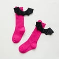 thumbnail image 2 of Toimothcn Children'S Socks Funny Halloween Bat Printed Stockings Bow Wing Half High Tube Pile Warm Stretchy Slim Fit Socks Soft Childrens Socks, 2 of 4