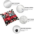 thumbnail image 4 of Nawypu Valentines Pillow Covers Valentines Gnomes Black Buffalo Plaid Truck Red Love Heart for Valentines Day Decor Valentine Decorative Throw Pillows Decorations for Couch 2pc, 4 of 6