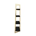 thumbnail image 5 of Posh Living Aluna 4-Shelf Stainless Steel Frame Bookcase in Black/Gold, 5 of 10