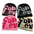 thumbnail image 3 of Fashion Letter Beanie Hat for Women Men Comfortable Knit Hat PullOver Cap Girls Y2K Skull Cap Sport Hat Adult Headdress, 3 of 17