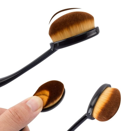 2pcs Make Up Brush Oval For Application And Blending Foundation Brush For Cosmetics Concealer Foundation And Powder Cream Or Liquid Walmart Canada