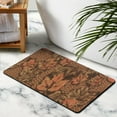 thumbnail image 3 of Attractive 20x32 in Green Leaf Bath Mat - Non-Slip, Boho Microfiber Bathroom Rug - Cute, Absorbent, Soft Touch, Machine-Wash Doormat., 3 of 5