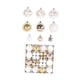 thumbnail image 3 of 44 bolas navideñas para colgar en el árbol de Navidad, con forma de estrella. Oro blanco, 3 of 9