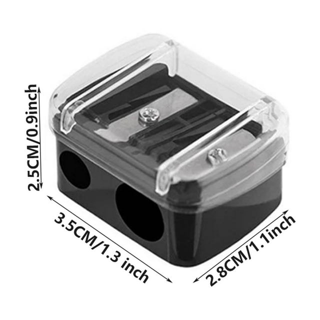 Yhmxh Double-hole Pencil Sharpener Office Stationery Student Pencil Sharpener Pencil Sharpener Manual Pencil Sharpener Plastic Roll