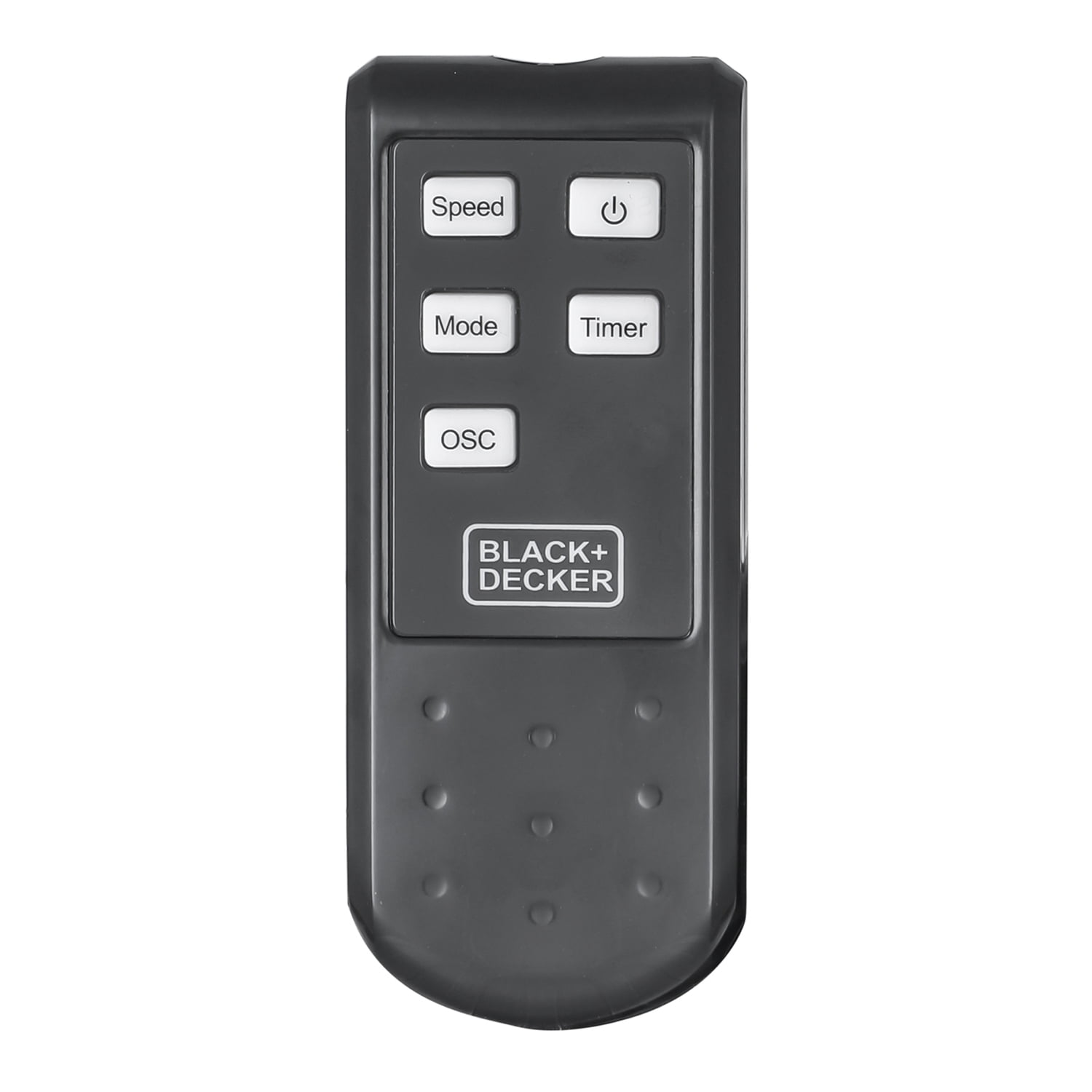 BLACK+DECKER 16-In. 3-Speed Dual-Blade Oscillating Stand Fan with Remote, Black, BFSD116B