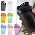 thumbnail image 2 of 400ml Shaker Cup, Leak-proof Protein Powder Milkshake Mixing Cup with Mixing Ball, BPA-free Plastic, 2 of 6