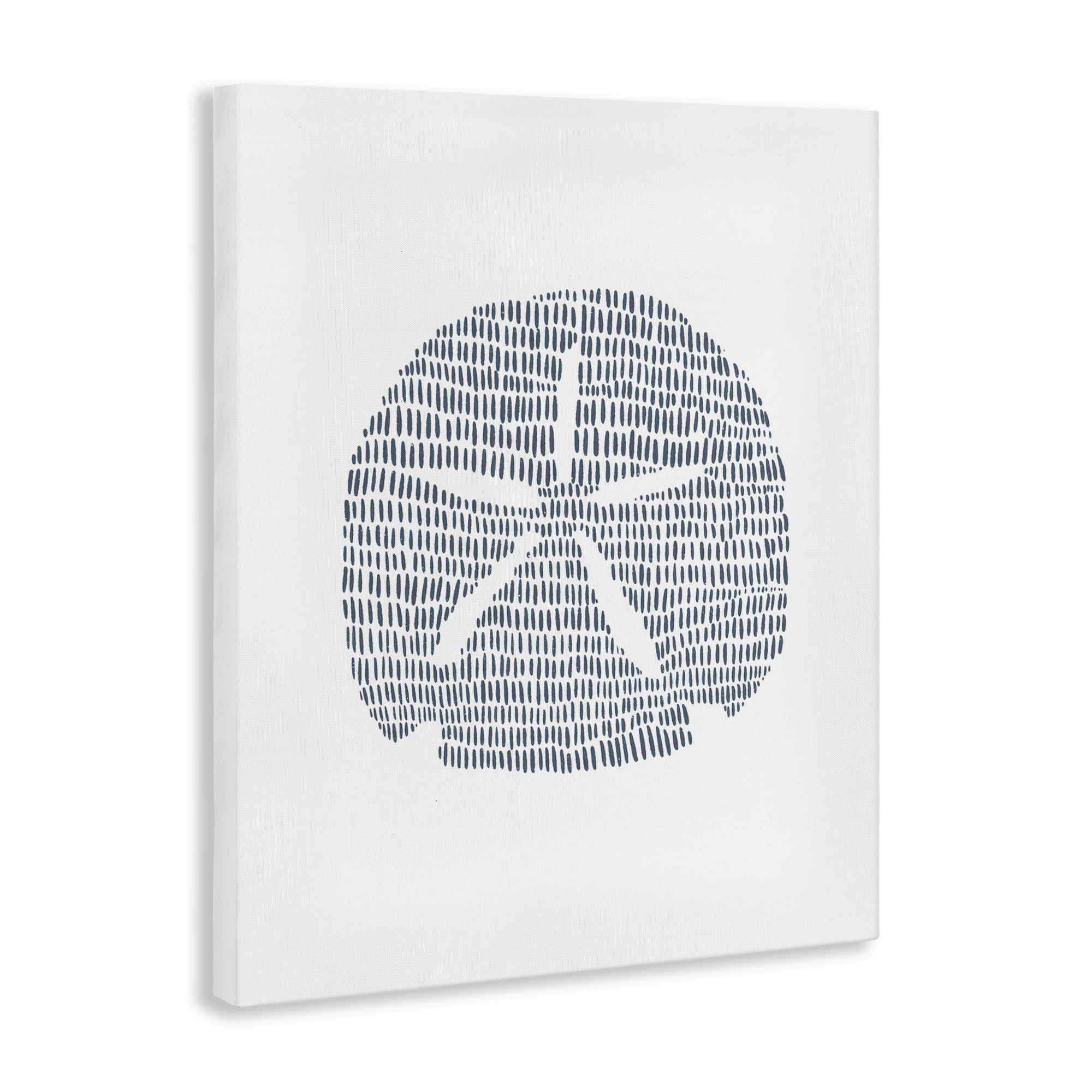 Stupell Industries Minimal Sand Dollar Coastal Painting Gallery Wrapped Canvas Art Print Wall Art, 16 x 20