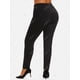 thumbnail image 4 of Leggings Interior Flocado Tamaño Plus Rosegal Leggings de talla grande, 4 of 5