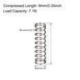 thumbnail image 3 of Unique Bargains Compressed Spring,4mm OD, 0.4mm Wire Size, 9mm Compressed Length, 15mm Free Length,7.1N Load Capacity,Gray,10 pcs, 3 of 4