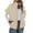 Beige-S, variant on Stylish Women's Quilted Vest with Zipper, Casual Warm Short Sleeve Spring
