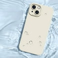thumbnail image 5 of 3 in 1 for iPhone 15 Plus Case, Luxury Silicone Rubber Upgraded Lens Protection, Soft Microfiber Lining Shockproof Protective Slim Fit Phone Case Cover for iPhone 15 Plus, White, 5 of 9
