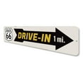 thumbnail image 4 of Drive-In Route 66 Novelty Sign, Metal Wall Decor - 4x18 inches, 4 of 4