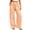 Orange, variant on hoksml Women's Gingham Wide Leg Pants Elastic High Waist Button Front Pleated Lounge Trousers with Pockets for Vacation and Daily Casual