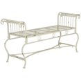 thumbnail image 3 of Safavieh Outdoor Collection Brielle Antique White Bench, 3 of 4